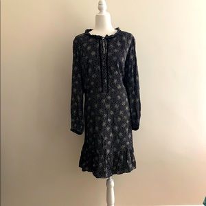 Plus size black midi dress